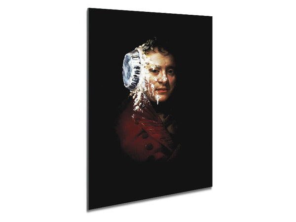 Custard Pie Metal Print