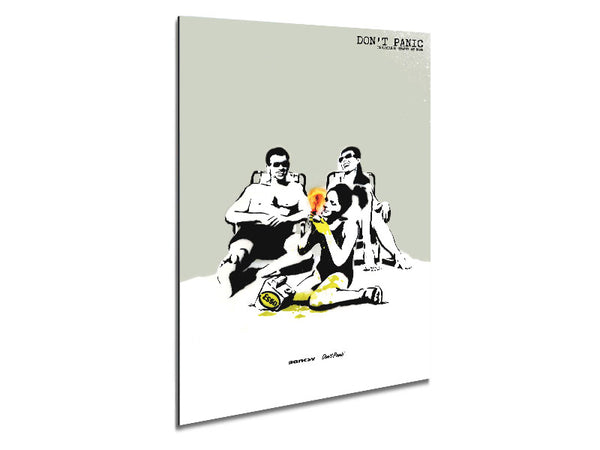 Dont Panic Metal Print