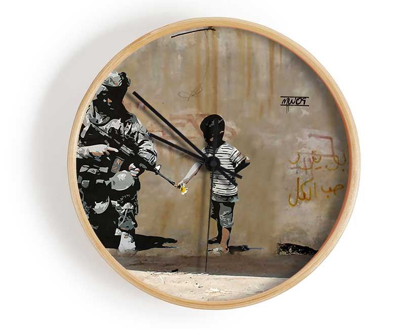 Flower Gun Clock - Wallart-Direct UK