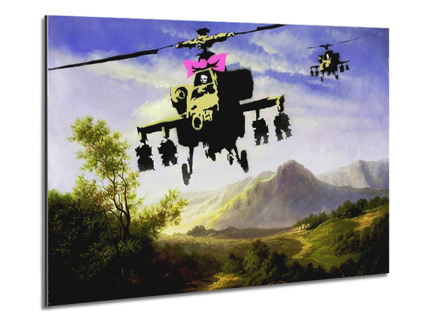 Helicopter Bow Metal Print