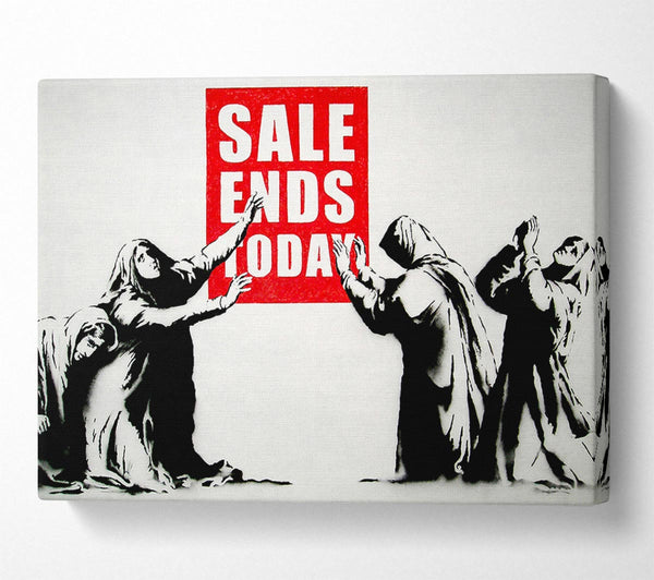  A Canvas Print of Banksy Homage To The Sales Canvas Wall Art