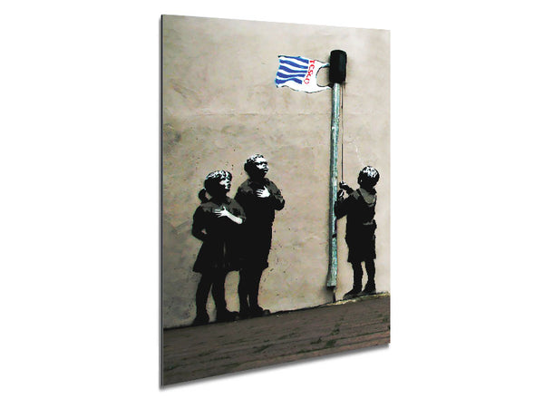 Hommage an die Tesco-Flagge