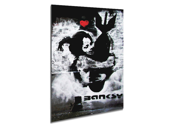 Hugging The Bomb Metal Print