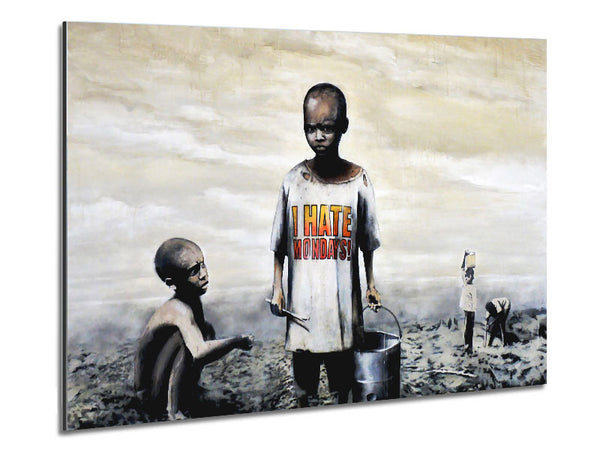 I Hate Mondays Metal Print