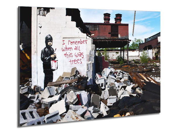 I Remember When All This Was Trees Metal Print