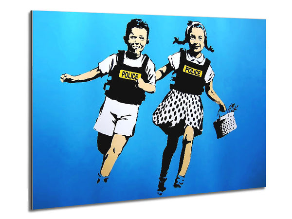 Jack And Gill Blue Metal Print