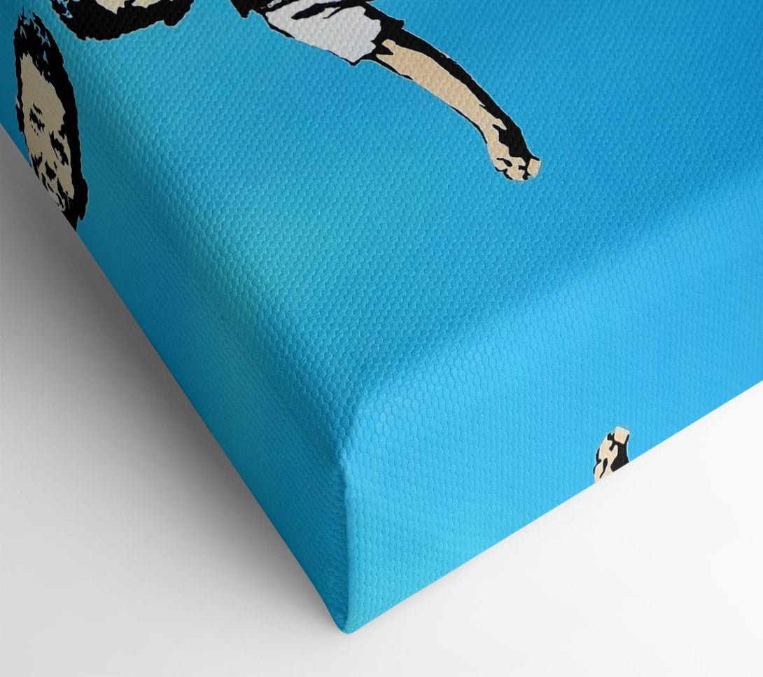  A Canvas Print of Banksy Jack And Gill Blue Canvas Print