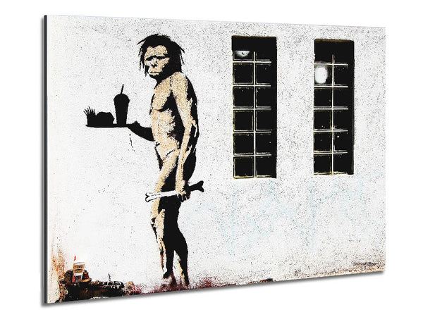 Mcdonald Caveman Metal Print