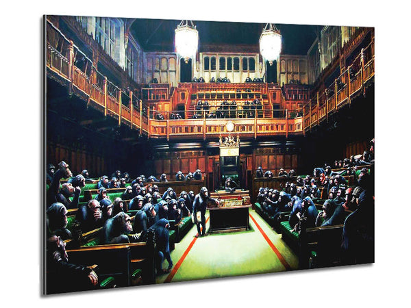 Monkey Parliament Metal Print