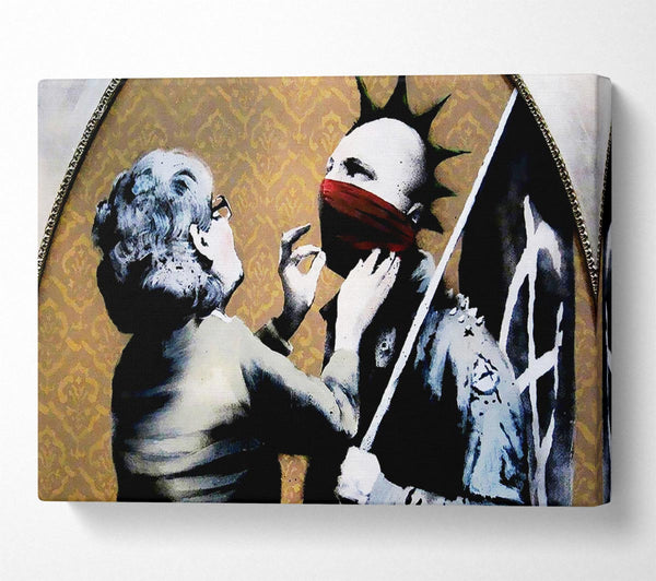  A Canvas Print of Banksy Mothers Love Canvas Print