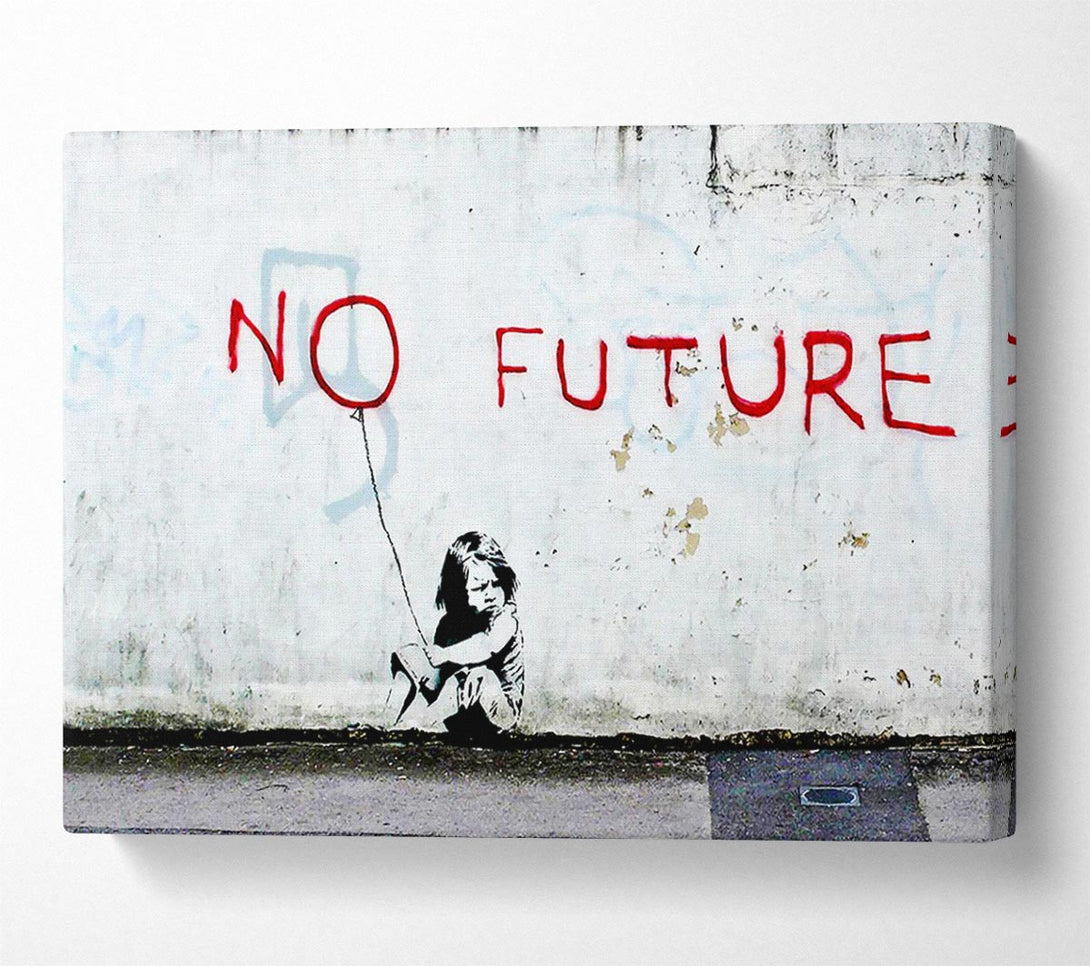  A Canvas Print of Banksy No Future Balloon Canvas Art