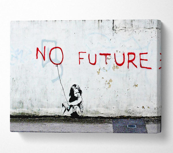  A Canvas Print of Banksy No Future Balloon Canvas Art