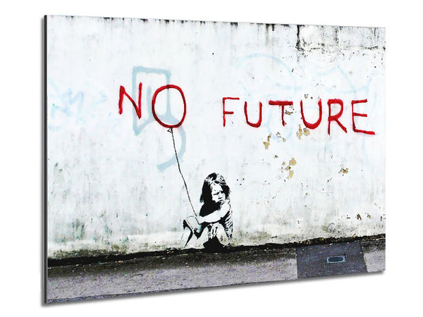 No Future Balloon Metal Print