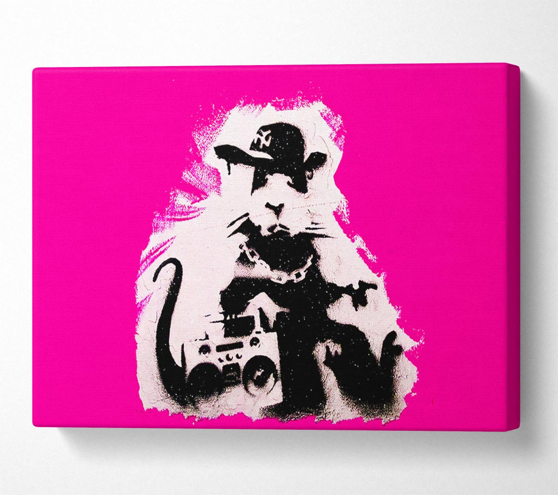  A Canvas Print of Banksy Pimp Rat Canvas Wall Art