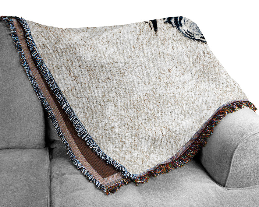 Pulling The Roots Of Life Woven Blanket