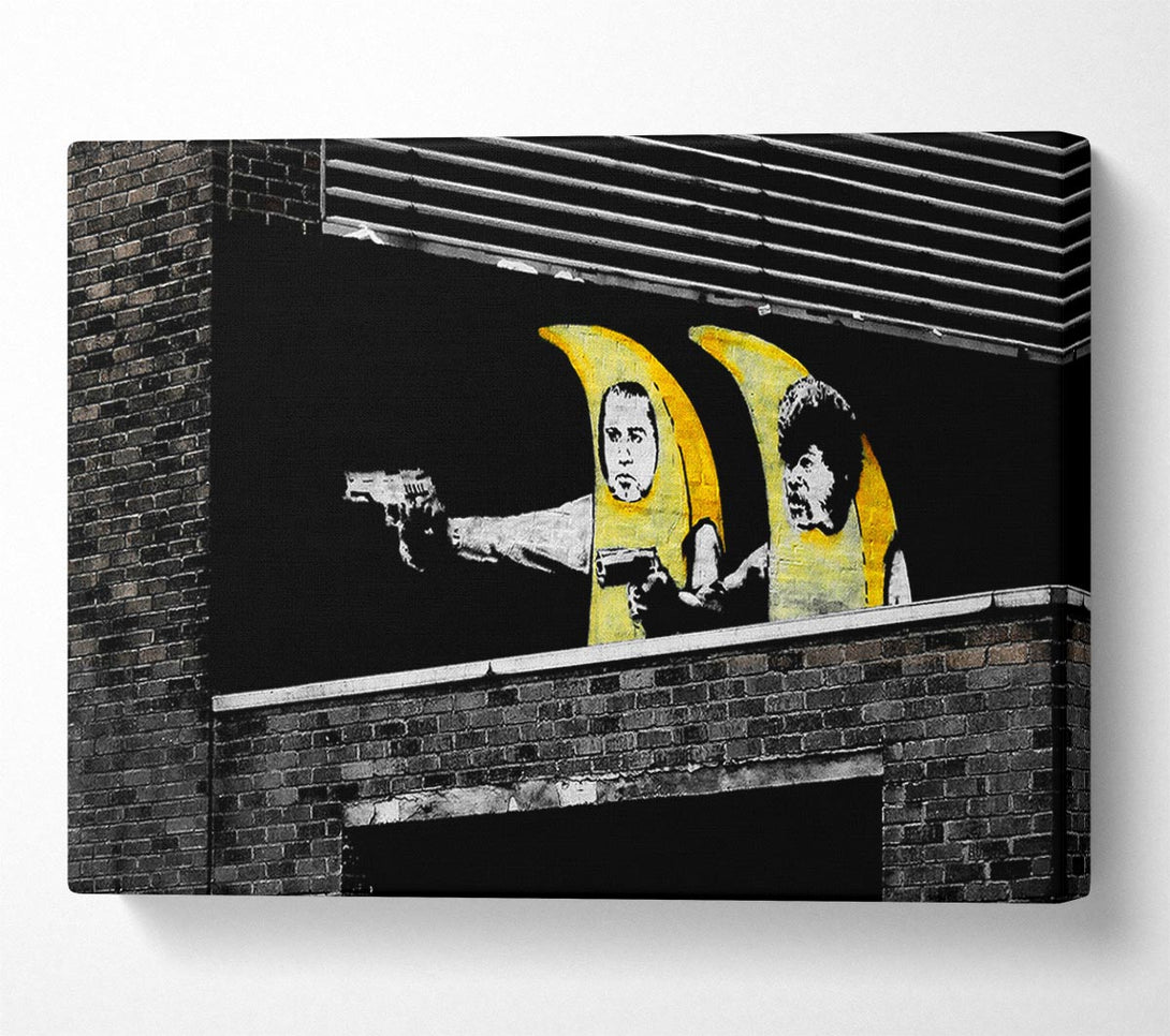  A Canvas Print of Banksy Pulp Fiction Banana Suits Canvas Art
