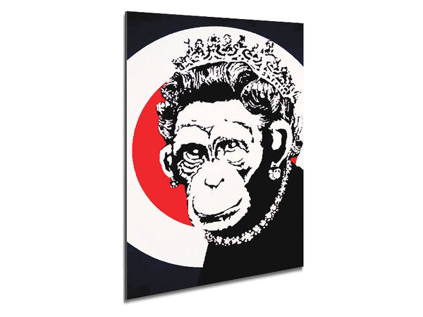 Queen Chimp Metal Print