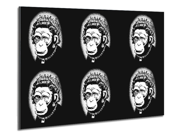 Queen Monkey Metal Print