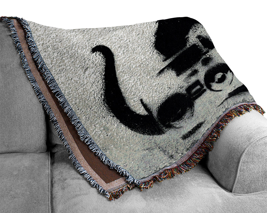 Rap Rat Woven Blanket