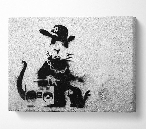  A Canvas Print of Banksy Rap Rat Canvas Print