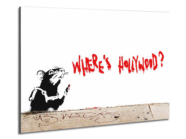 Rat Wheres Hollywood Metal Print