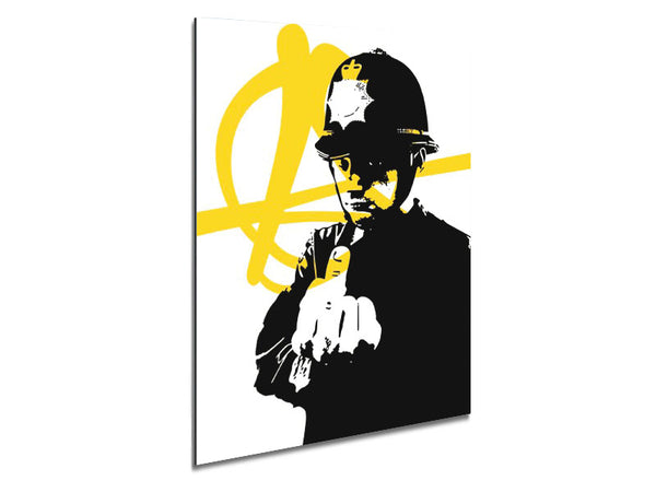 Rude Copper Metal Print
