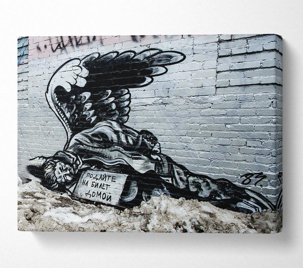  A Canvas Print of Russian Banksy Canvas Wall Art