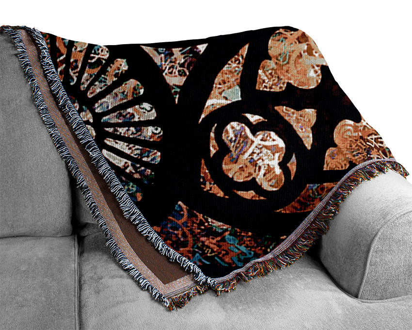 Stained Glass Graffiti Woven Blanket