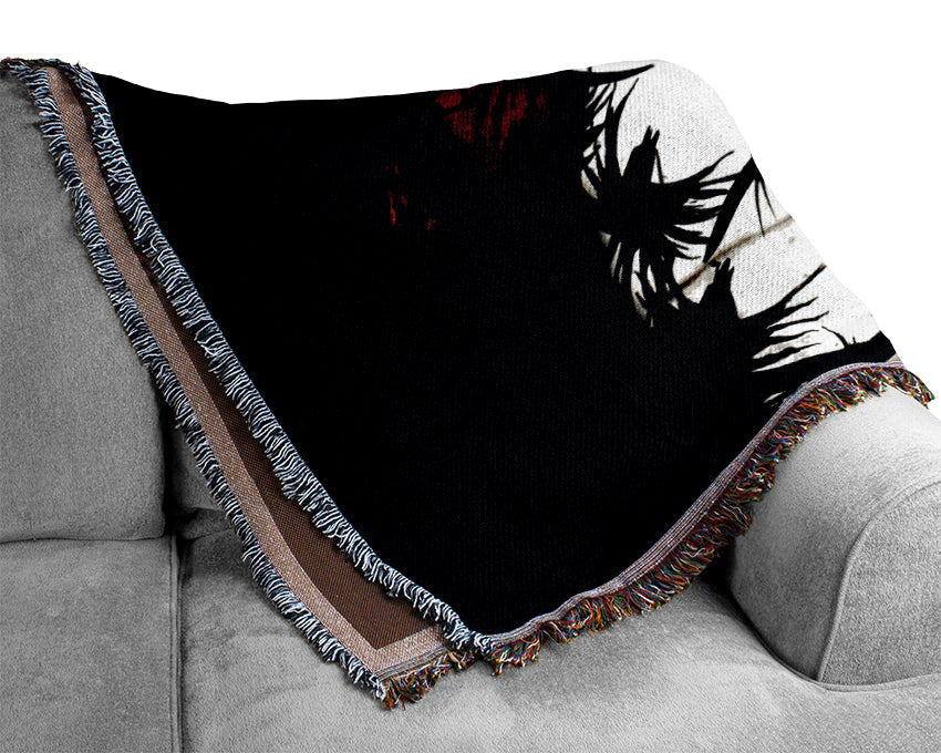 Teddy Bear Violence Woven Blanket