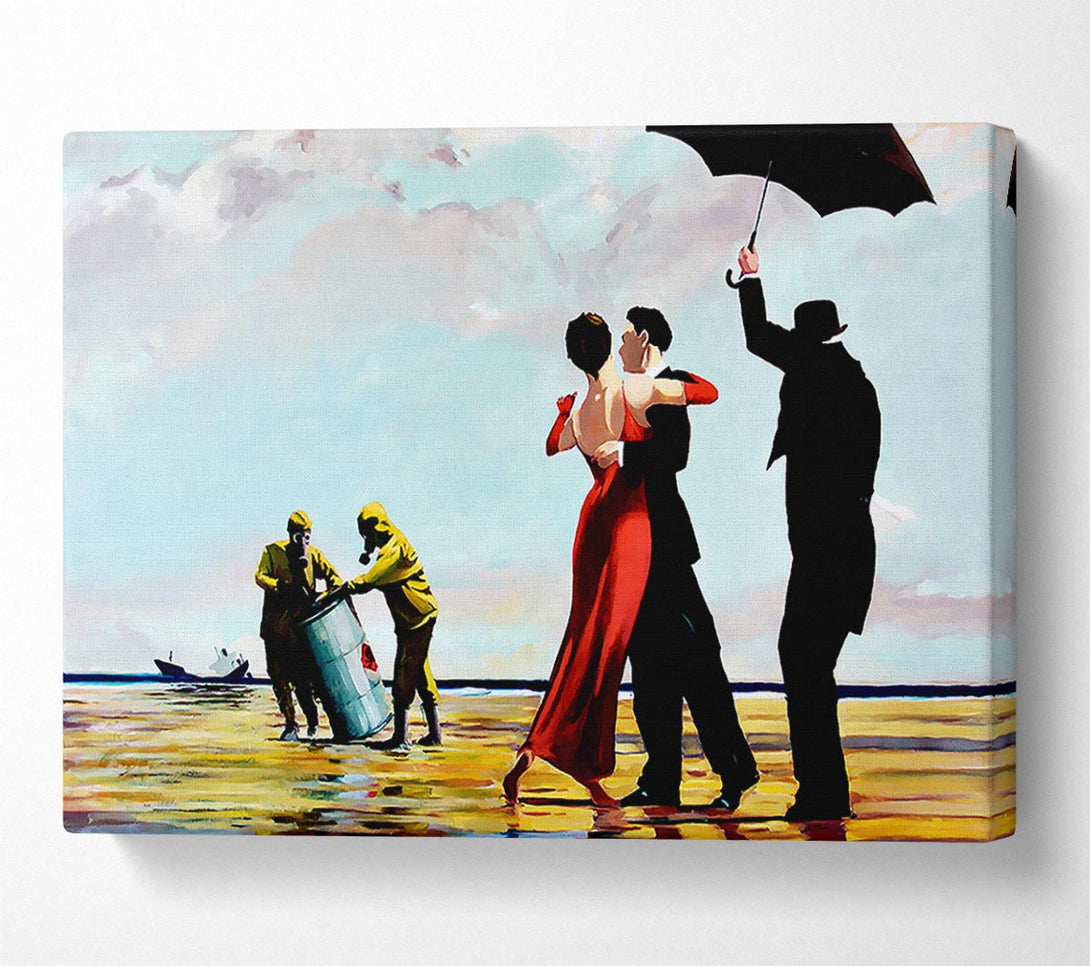  A Canvas Print of Banksy Toxic Waste Dance Canvas Print