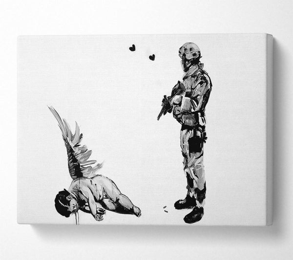  A Canvas Print of Banksy Who Killed Cupid Canvas Art