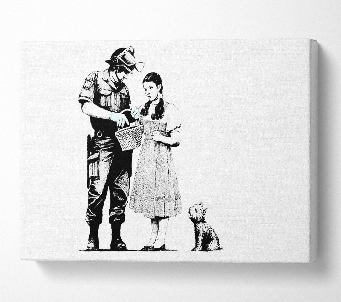  A Canvas Print of Banksy Wizard Of Oz Dorothy Lost Canvas Print