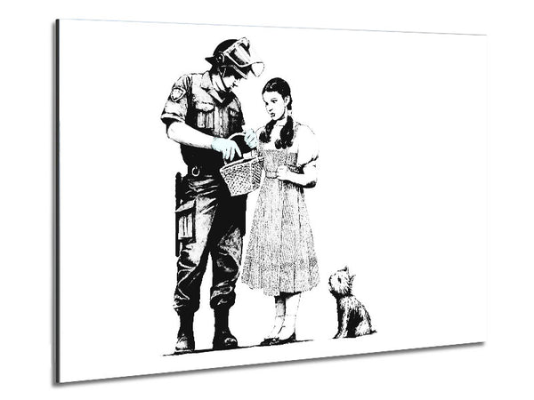 Wizard Of Oz Dorothy Lost Metal Print