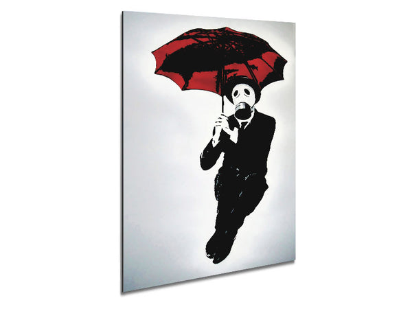 Bankers Gas Mask~~ Metal Print