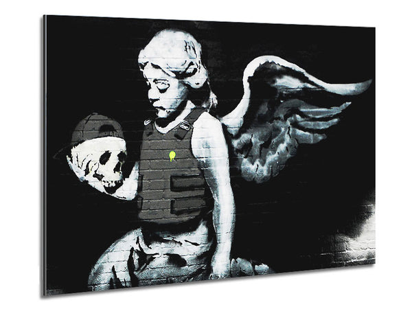 Angel Skull Metal Print