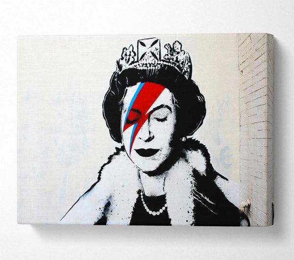  A Canvas Print of Banksy Queen Bowie Canvas Art