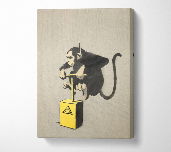  A Canvas Print of Banksy Monkey Detonator Canvas Wall Art