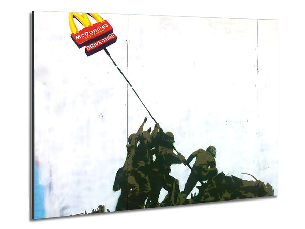 Soldier Homage To Mcdonalds Metal Print
