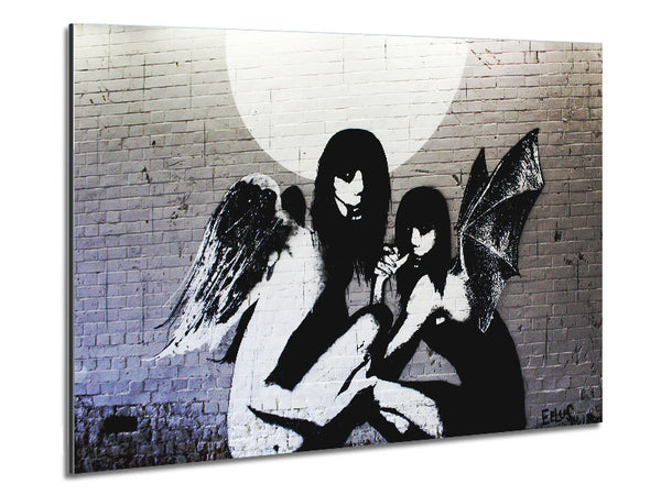 Angels In Moonlight Metal Print
