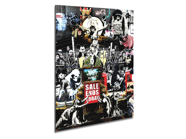 Banksy Collage 3 Metal Print
