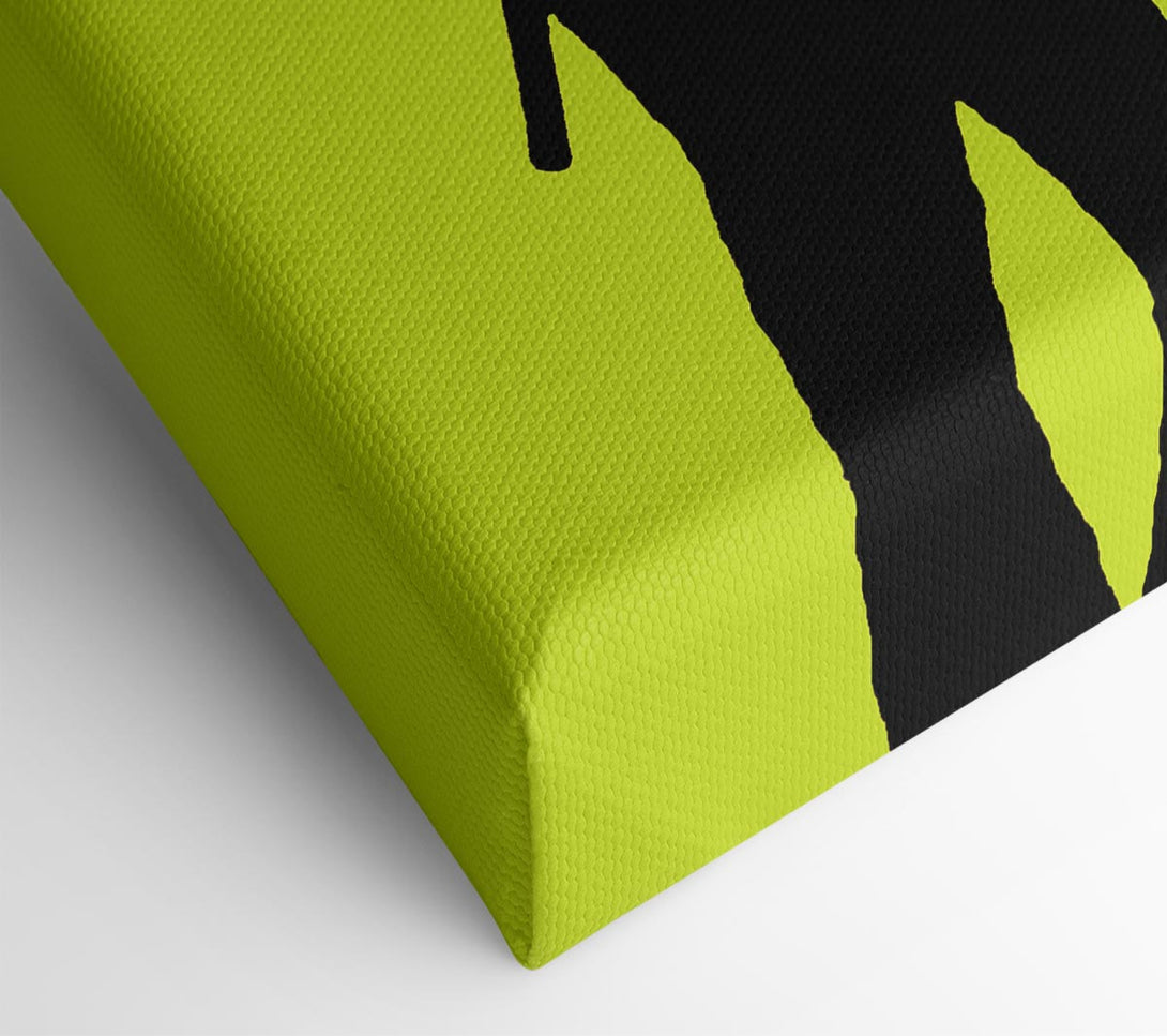  A Canvas Print of Banksy Bent Coppers Lime Canvas Wall Art
