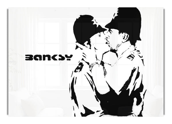 Bent Coppers Banksy Leinwandbild L