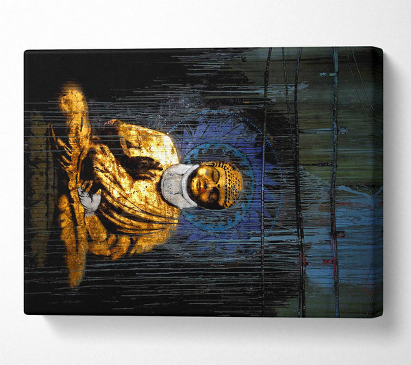  A Canvas Print of Banksy Buddha Canvas Print