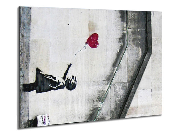 Heart Balloon Girl 20 Metal Print