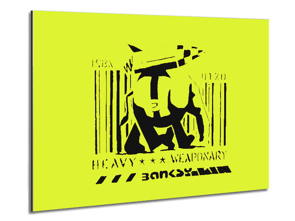 Heavy Weaponary Lime Metal Print