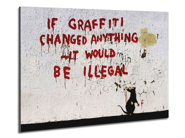 If Graffiti Changed Metal Print