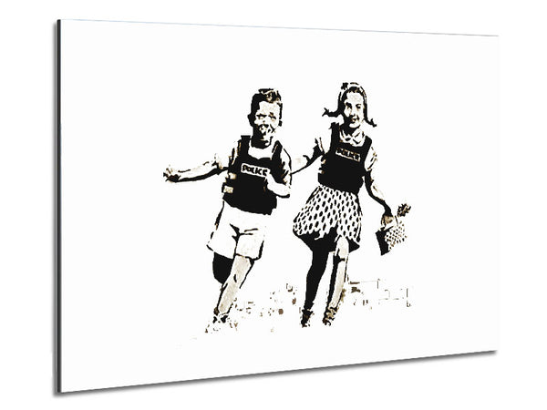 Jack And Jill White Metal Print