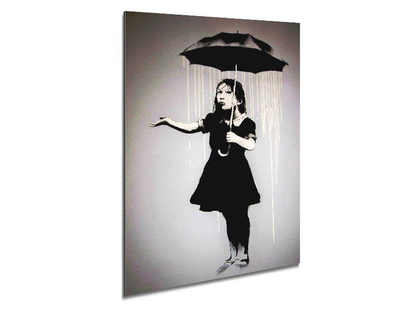 Liquid Rain Metal Print
