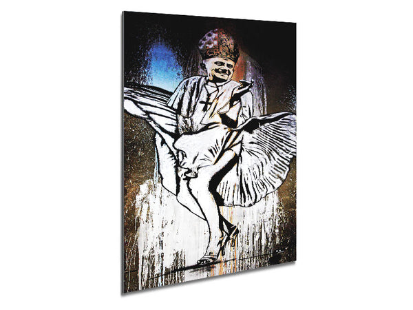 Marilyn Monroe Pope Metal Print