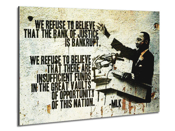 New Quote From Martin Luther King Metal Print